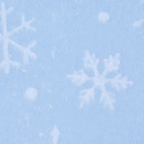 Watermarked Snowflakes White on Light Blue Christmas suttons Printed Patterned Tissue Wrapping Paper Luxury 5 Sheets