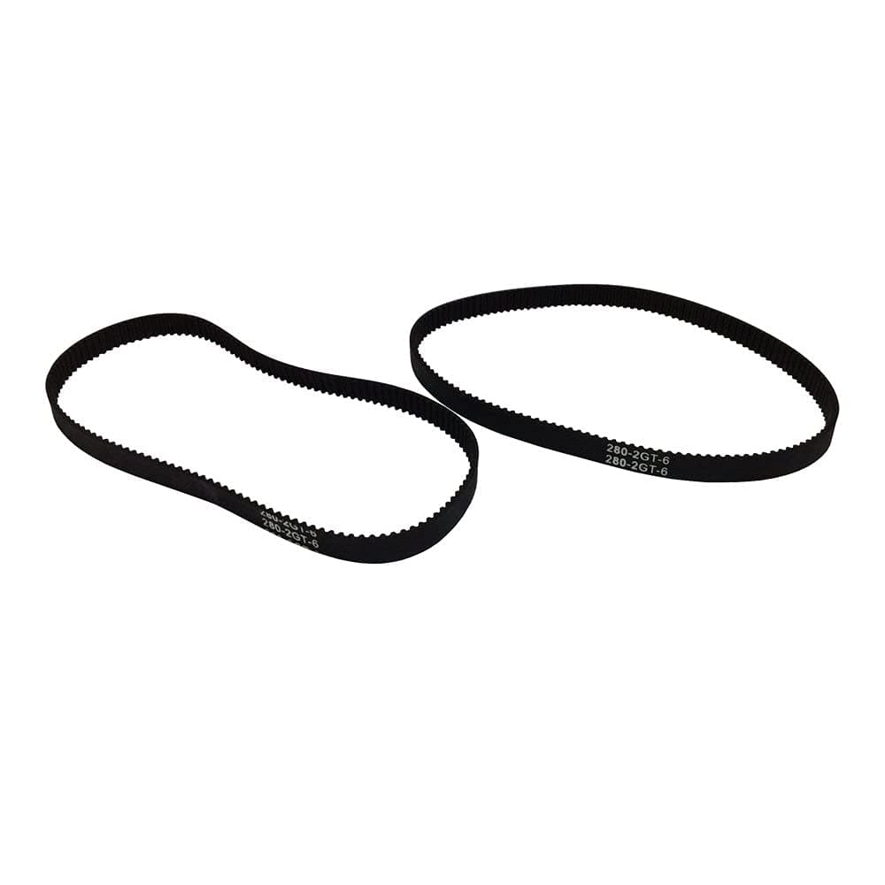 3DINNOVATIONS GT2 280-2GT-6 Timing Belt in Closed Loop L=280mm W=6mm 140 Teeth Rubber Drive Belts- Pack of 2pcs