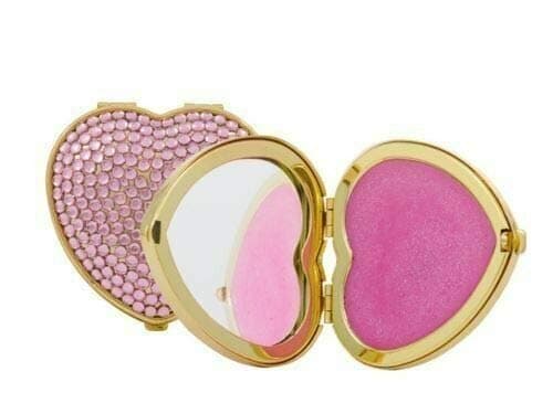 Katie Price Besotted Heart Shaped Crystal Mirror with Solid Perfume