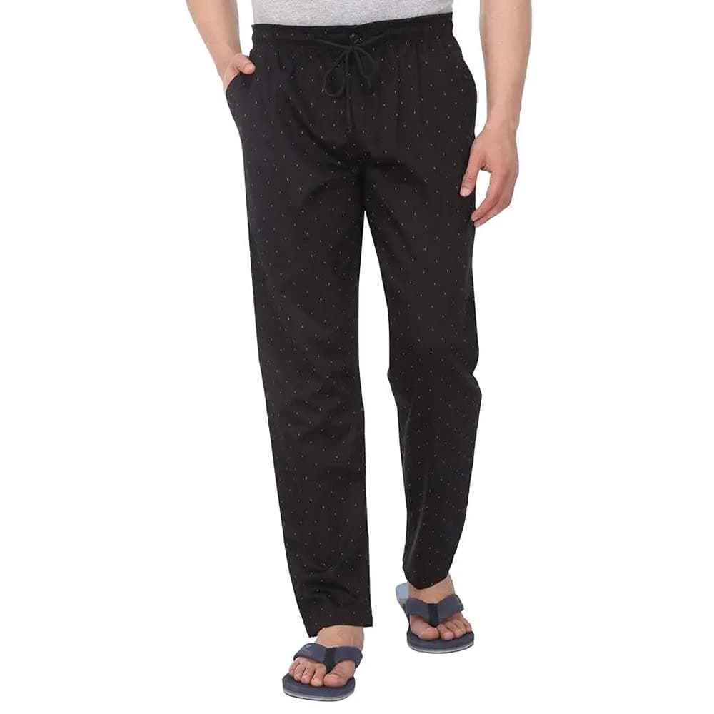 Van Heusen Men Athleisure Pajama Sets, 100% Combed Cotton, Drawstring Waist, Ultra Soft, Allover Print