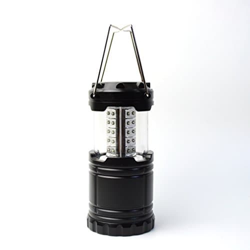 ChenJia LED Camping Lantern，LED Outdoor Flashlights with 3 AA Batteries for Emergency, Hurricane, Storm, Outage(Black)
