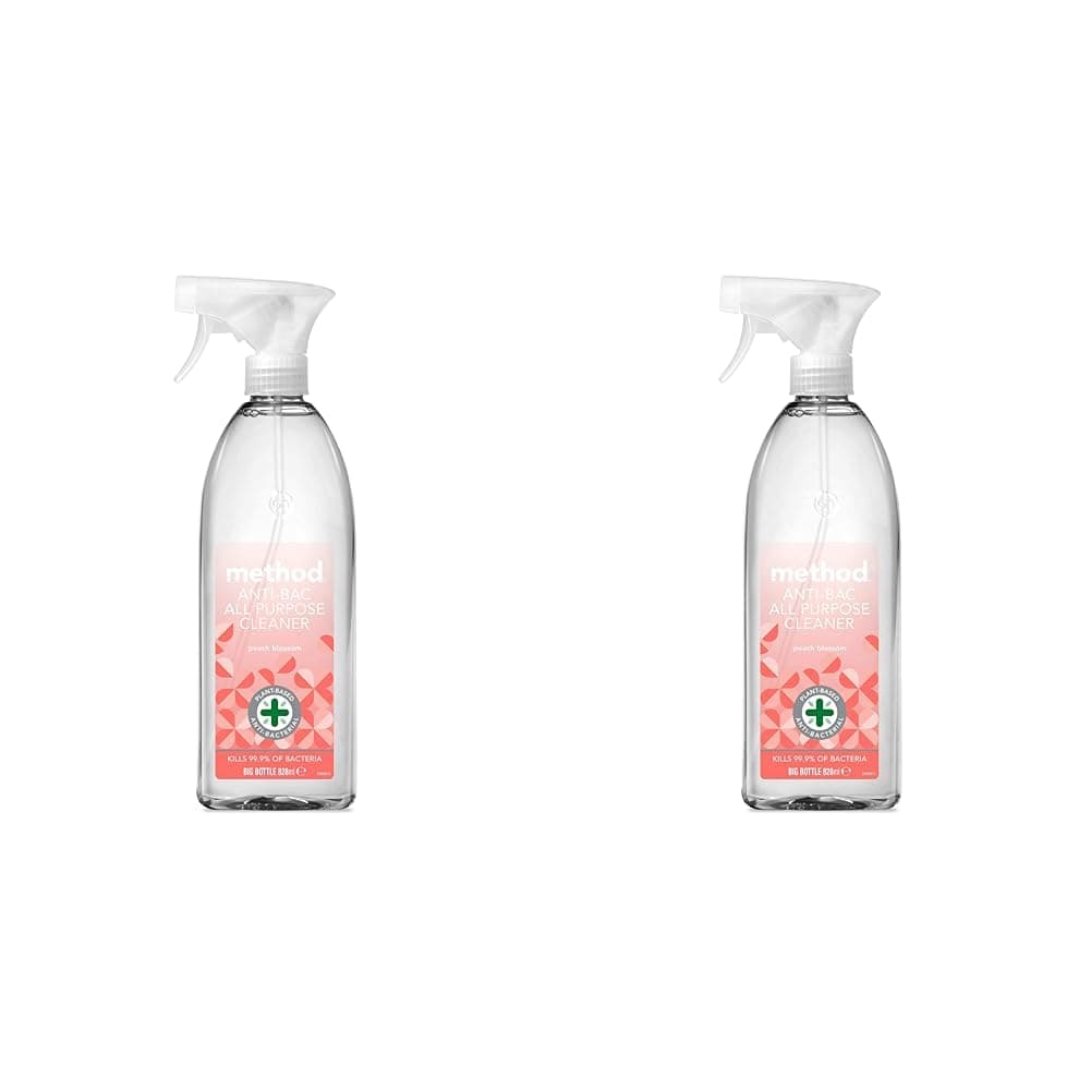 MethodAntibacterial All Purpose Peach Blossom Spray Cleaner, 828ml (Pack of 2)