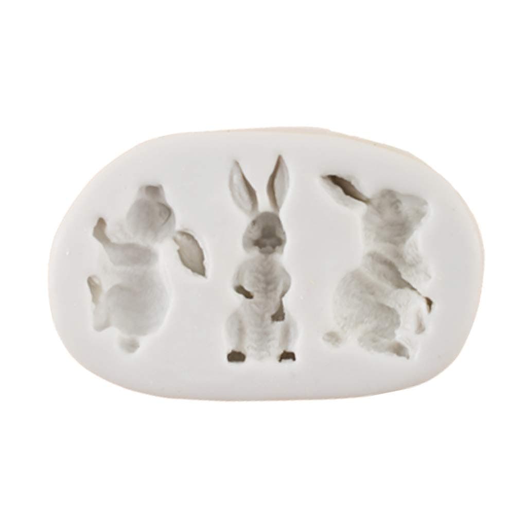 Silicone Cake Mould 3D Easter Rabbits Baking Moulds Chocolate Candy Making Mold Cakes Decorating Molds Party Supply