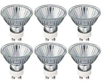 Halogen 6X GU10 spotlights, 40 W, Warm White