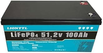LiFePO4 Battery 48V 100AH, 5000+ Deep Cycle,Rechargeable Lithium Ion Phosphate Leisure Battery with BMS,for Trolling Motor, Kids Scooters, Power Wheels, Fish finder,Outdoor Camping.