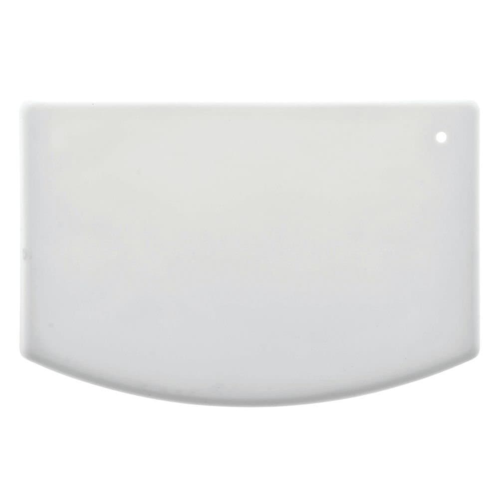 Plastic Bowl Scraper Winco White HDPE - 5 1/8"L x 3 7/8"H