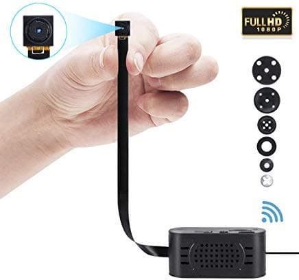 SILLEYE 1080P WiFi Hidden Portable Spy Mini Wireless Small Security Camera with Motion Detection Alarm Remote for iPhone/Android Phone/iPad/PC