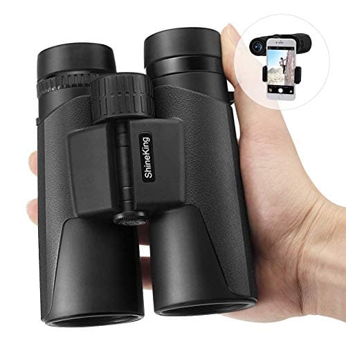 Mjiands Binoculars, 12 x 42 High Powered Binoculars for Bird Watching Travel Hunting Concerts Sports, Compact Binoculars for Adults with Phone Mount & Carrying Bag