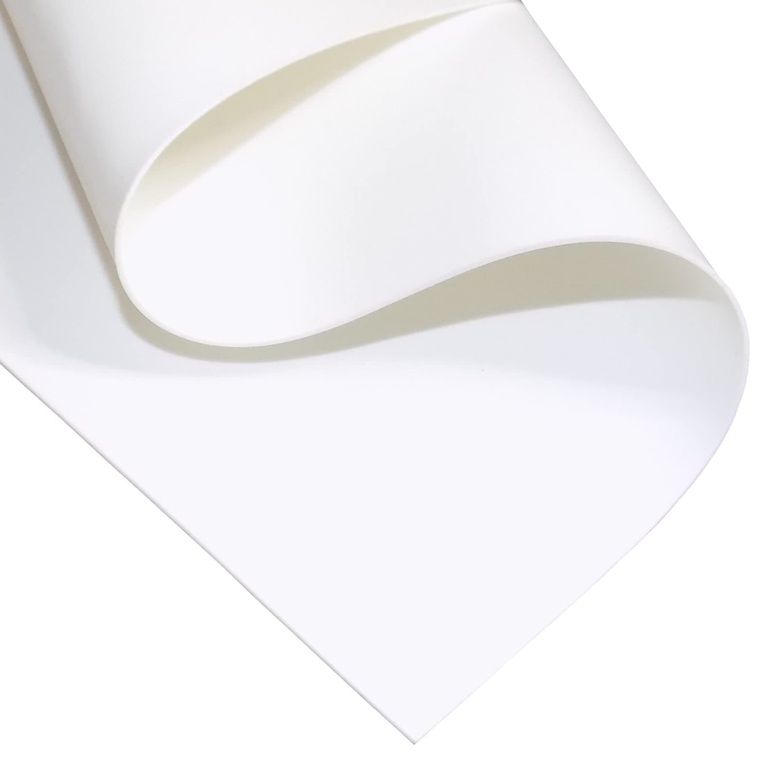 White Silicone Rubber Sheet, 60A Duro, 1/32 x 9 x 12 Inch, Food Grade, Made in the USA, No Adhesive Backing, High Temp Heavy Duty for Gaskets DIY Food Covers Lids Sealing Material Pads Oven Protection