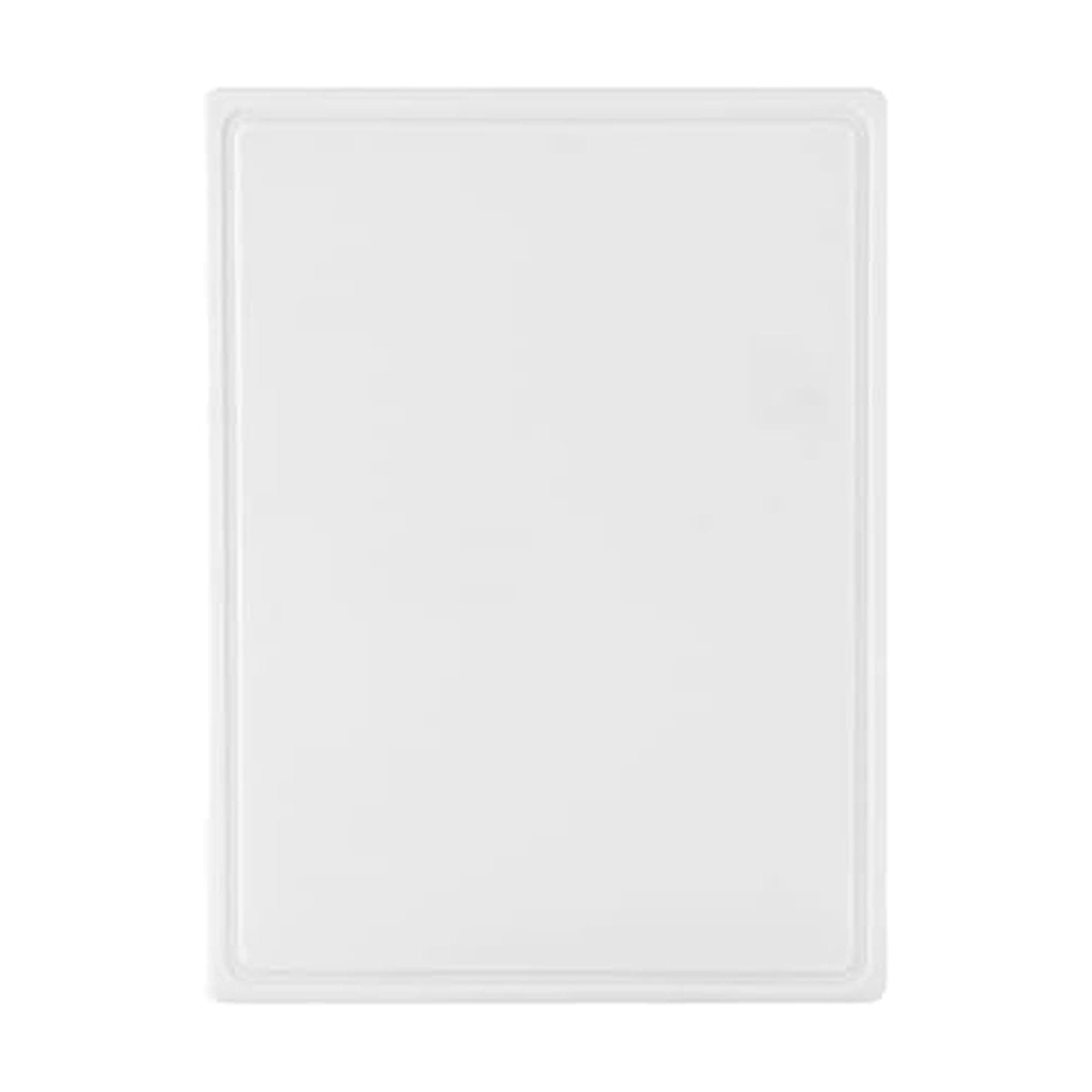 FARBERWARE Extra-Large Plastic Cutting Board, 15x20 Inch Dishwasher-Safe Chopping Board with Juice Groove, Non-Slip Surface, Durable, White