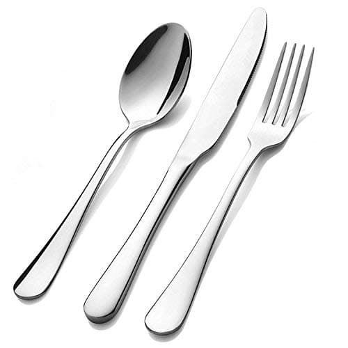 Silverware Set,SHARECOOK 20-Piece Stainless Steel Flatware Set,Kitchen Utensil Set Service for 4,Tableware Cutlery Set for Home and Restaurant, Dishwasher Safe