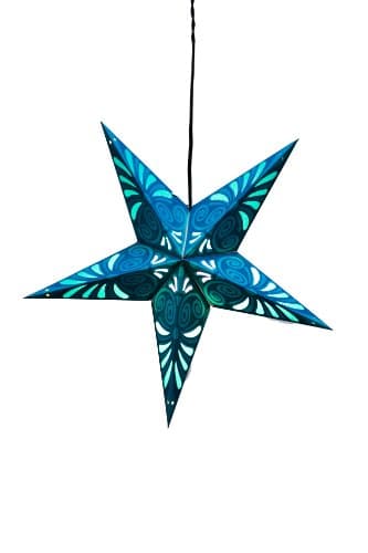 Om Gallery Paper Star Lantern, Blue Bliss