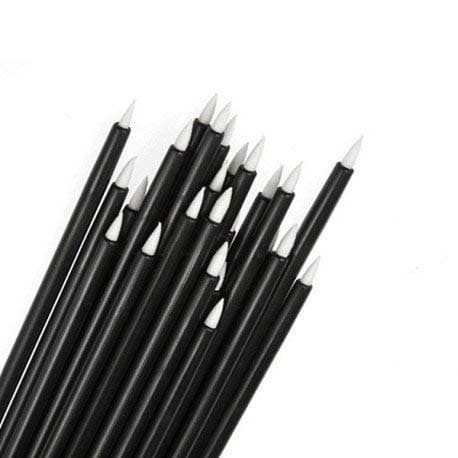 NESA Disposable Makeup Brush Set (Fine Eyeliner Makeup Brushes Applicator Lip Liner Brushes 50 Pcs) - Black