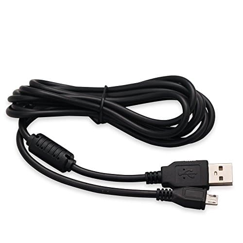 GodMode Black USB Charging Cable for Sony PlayStation 4 PS4 / PS4 Slim / PS4 Pro Game System Console Controller 6ft