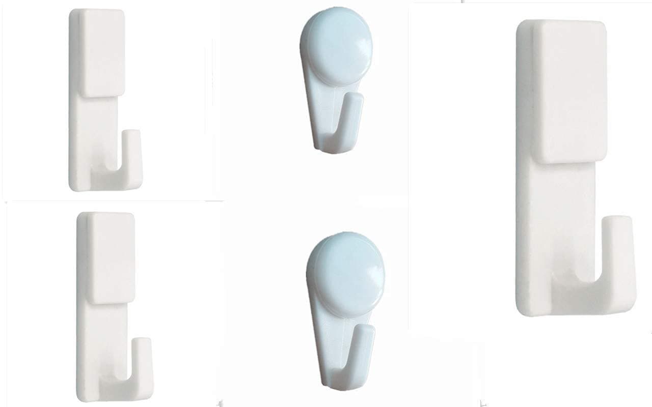 Concrete Wall Hard Wall Hanging Hooks Key Hat Hanger Brick Wall Clock Wedding Photos Hanging Kit for Home Office (36pack Multi-fuction Utility Hook)