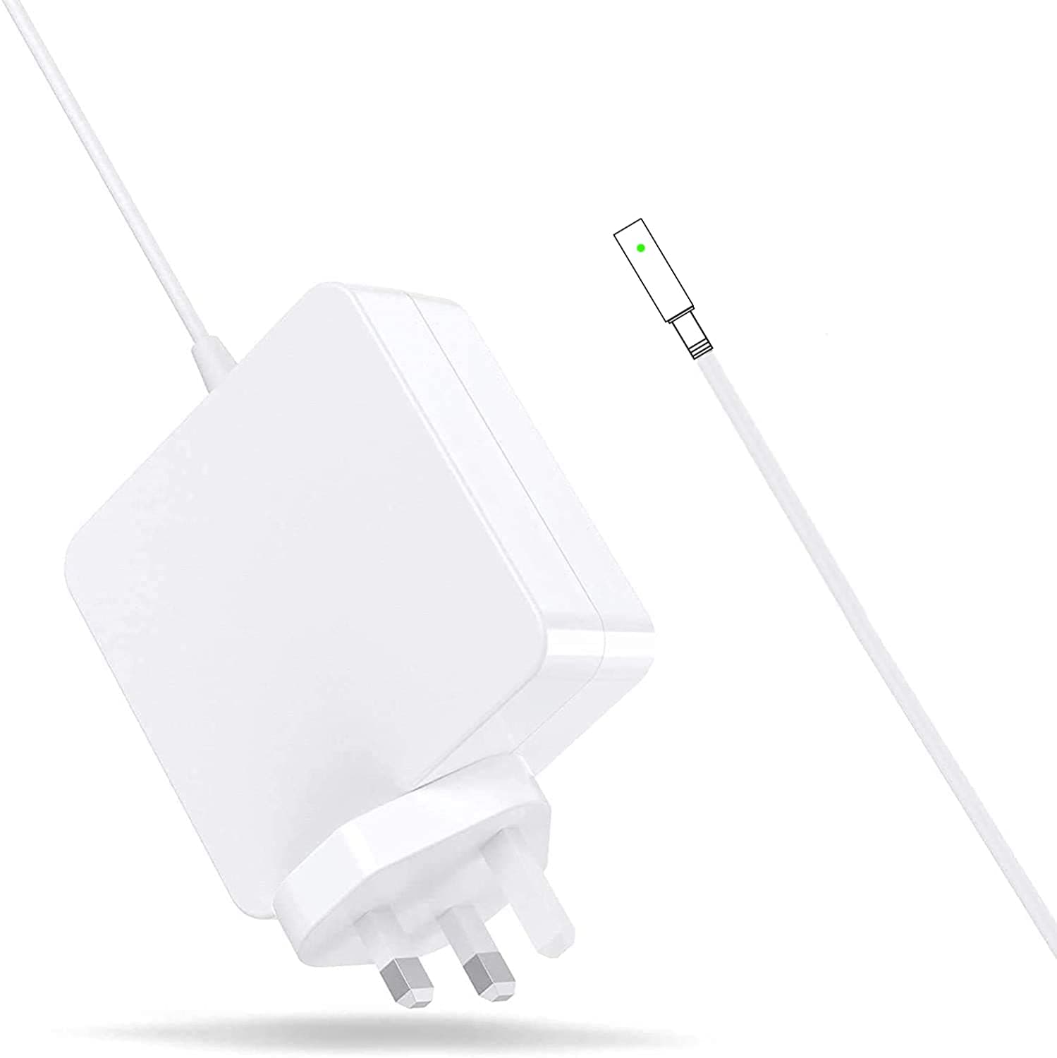 Replacement 60W Power Adapter Magnetic L-Tip Connector Power Adapter, Compatible With Mac Book Pro 11 inch & 13 inch (2009 Late 2010 2011 2012 Summer)