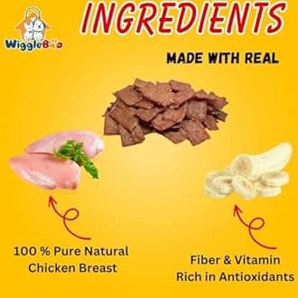Chicken & Banana Suger Glider Treat | Protein Rich | Fiber Rich | Crunchy Healthy Snacks | Training Treat | 75gm