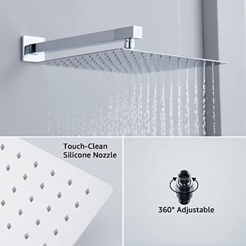 12 Inch Chrome Dual Function Shower System