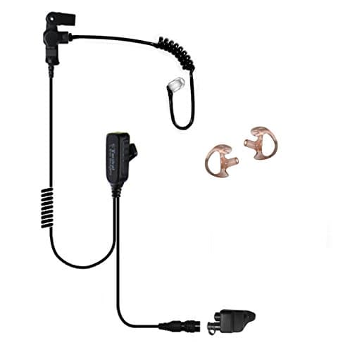 EP1328QR Hawk Lapel Mic with Quick Release for Harris Unity XG25 XG75 P5300 P7300 (Black Tube)