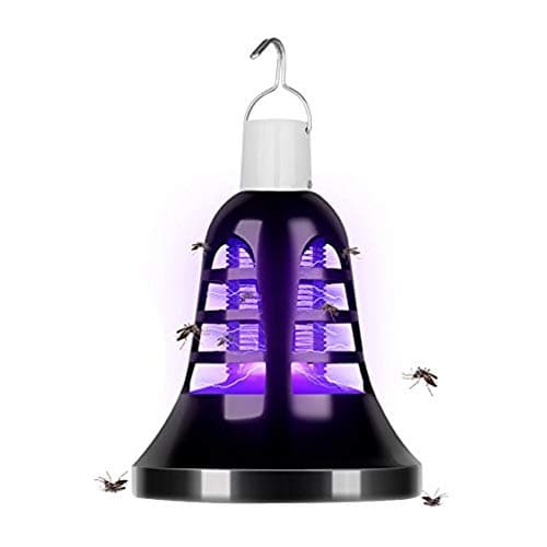 Mosquito Insect Killer Lamp- Portable Bug Zapper 2 in 1 18 LED 8W USB Light Bulb LED Camping Lantern Tent Light for Indoor & Outdoors, Home Kitchen & Traveling (6.6 FT USB Cable)