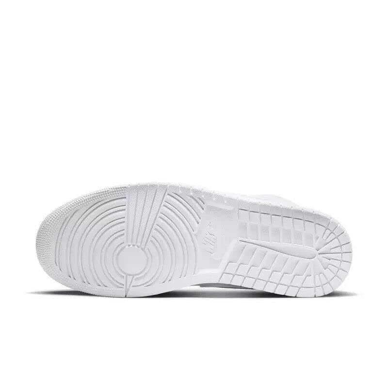 Men's Jordan 1 Mid White/White - 9.5 UK