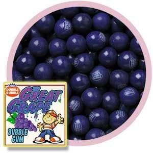 Purple Grape Dubble Bubble Gumballs 1" 5lb