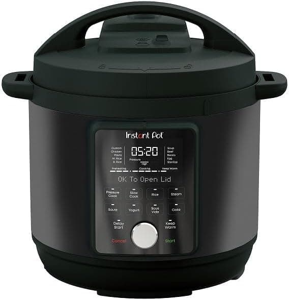 Duo Plus with WhisperQuiet Multi-Cooker 5.7L - Black, Electric Pressure Cooker, Slow Cooker, Rice Cooker, Sauté Pan, Yoghurt Maker, Food Warmer, Steamer Pot, Sous Vide, Easy Clean