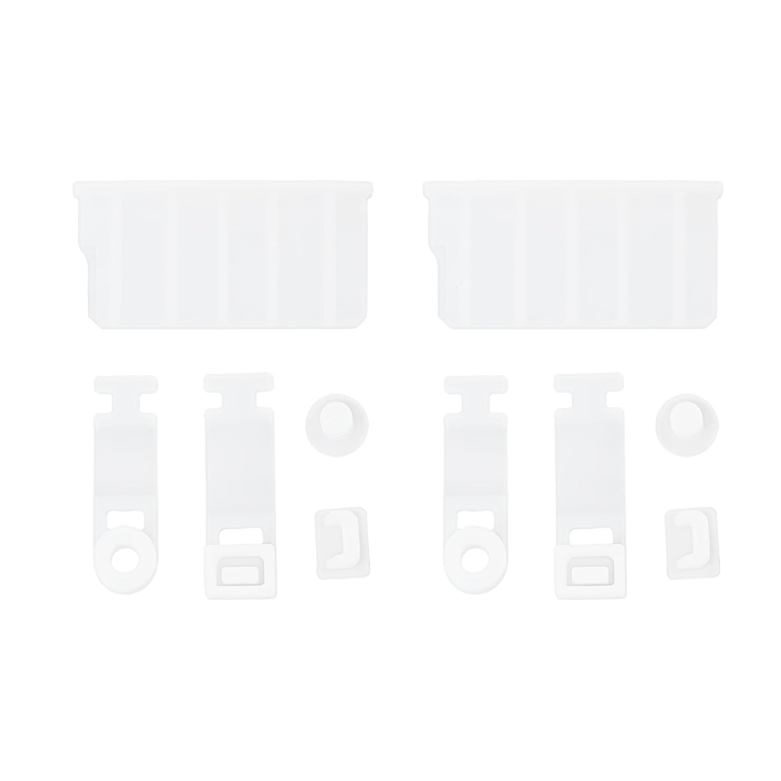 2 Sets Game Console Card Slot Silicone Plug Compatible with NEW 3DS 3DSLL XL 3DS 2DS White