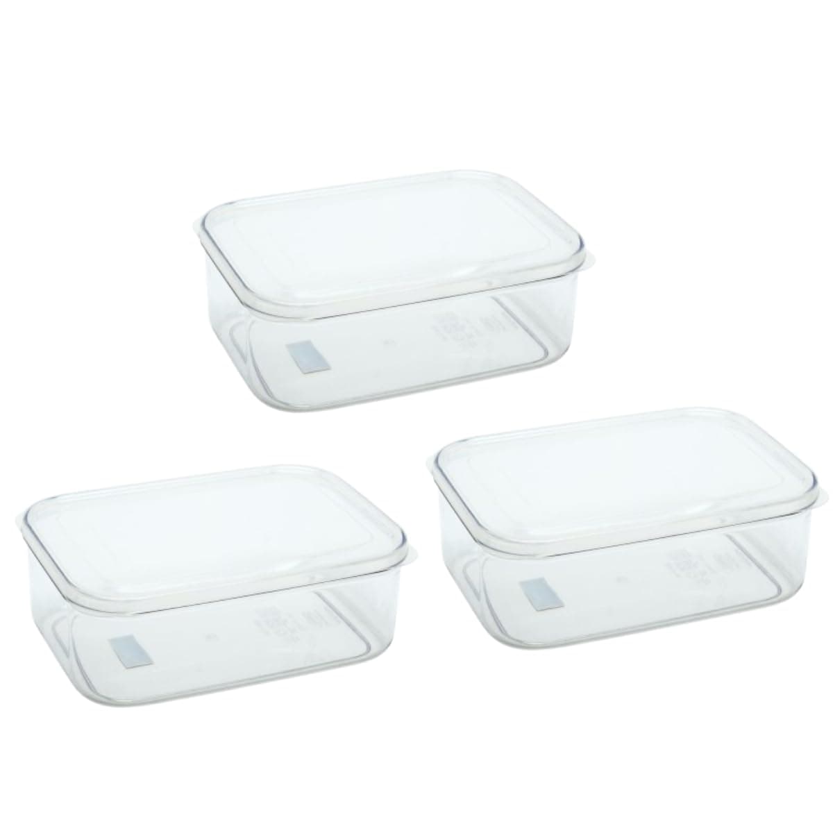 LSX 255 Micro Clear 2.3 qt Food Storage Container Set of 3 (Clear)