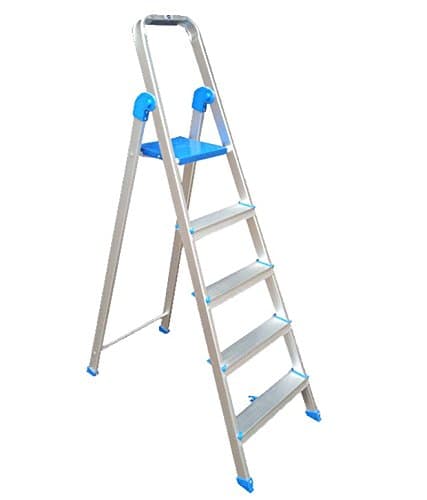 JEYES aluminium ladder 5 steps(4 steps + 1 platform). Made In India