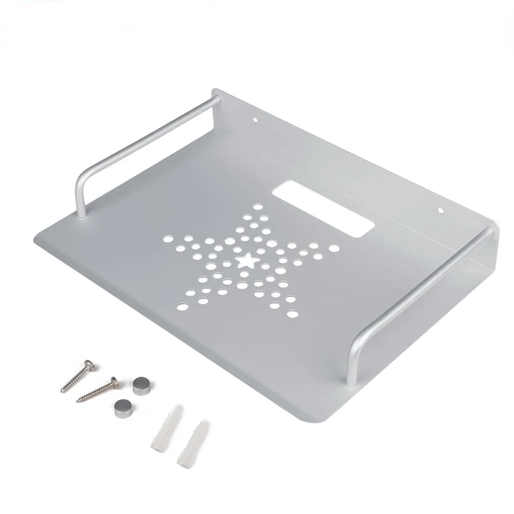 Wownect Mini Projector Tray, Aluminum Alloy Bracket Wall Mount Projector Stand , TV Box Stand, Perfect for Meeting Rooms, Home Use Decoration , Routers, Projectors & Sounds Speaker Stand Tray Holder