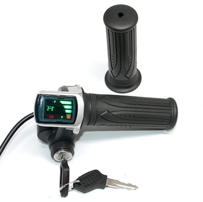 xcluma 48V ebike Throttle with LCD Display ON-Off Key Lock for Electric Bike Bicycle Scooter erickshaw