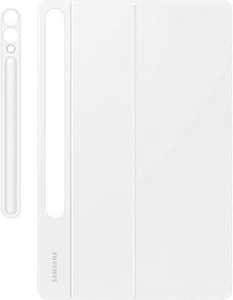 Samsung Book Cover Keyboard EF-DX825 for Galaxy Tab S10+ | Tab S9+ | Tab S9 FE+ with QWERTY Keyboard and AI Button, Two Piece Tablet Case, Slim Design, S Pen Compartment, White