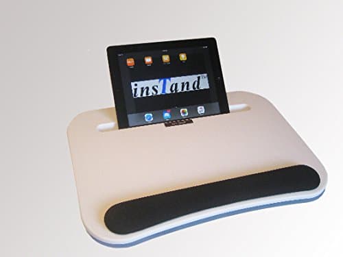 IpadBeanBagTable (TM)* from insTand - A Comfortable Solution for Holding Your Ipad Tablet or Laptop on Your Lap, on a Table, or in Bed. Deluxe Bean Bag Pillow. The Perfect Ipad Banbag Stand!