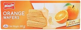 Bissin, Orange Flavour Wafers, 100 g. [Pack of 2 pieces]