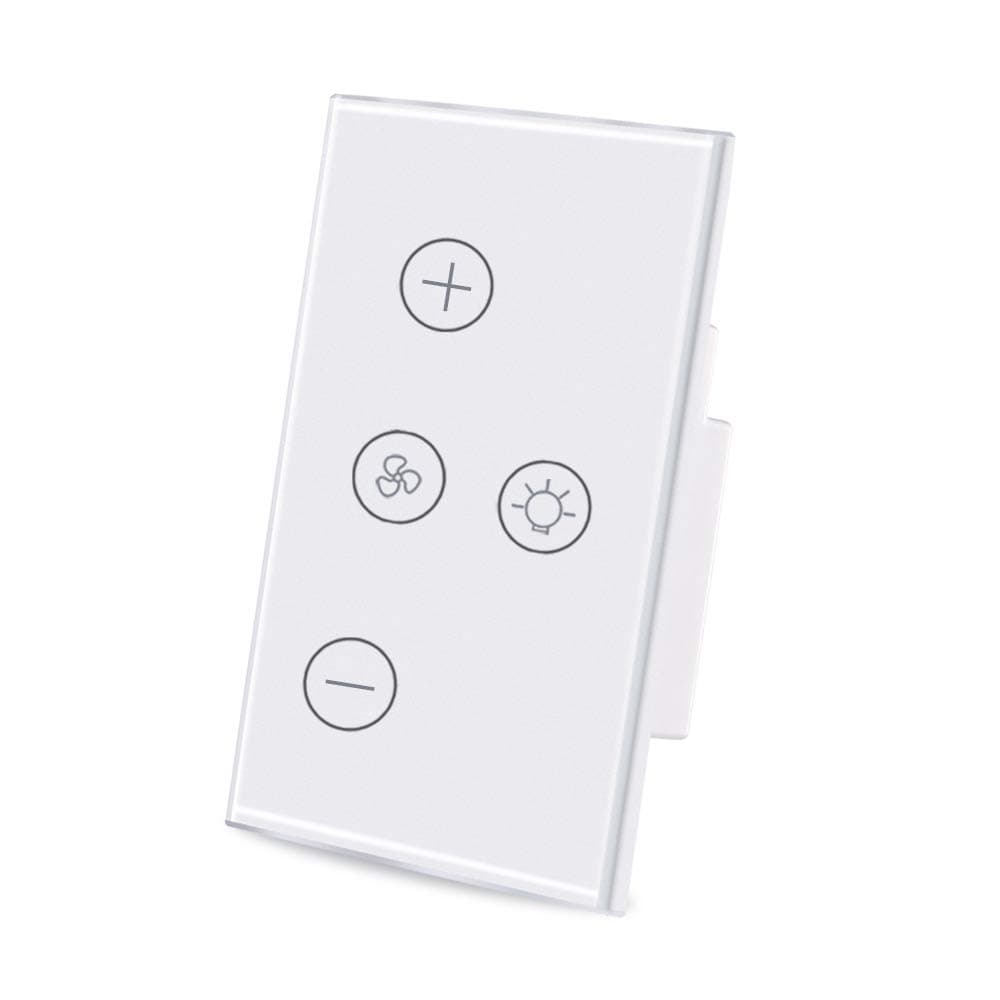 FAROOT Smart Fan Light Switch In-Wall WiFi Ceiling Fan Touch Switch APP Remote and Speed Control Timer Function Compatible with Alexa, Google Home