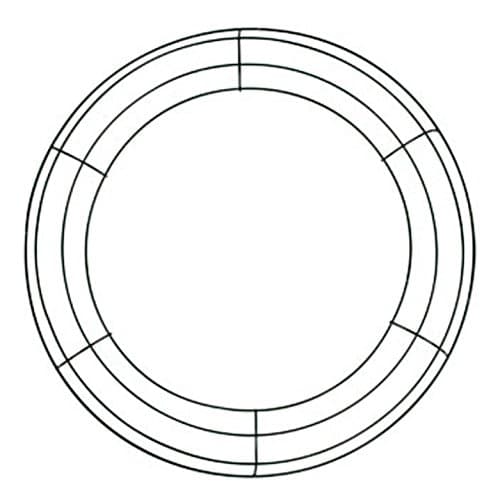 Cariad Bulk Buy: 5-14" Wire Wreath Frames - Sturdy Lightweight DIY Wreath Frames 5 Pack Plus Bonus Foam Wreath Frame