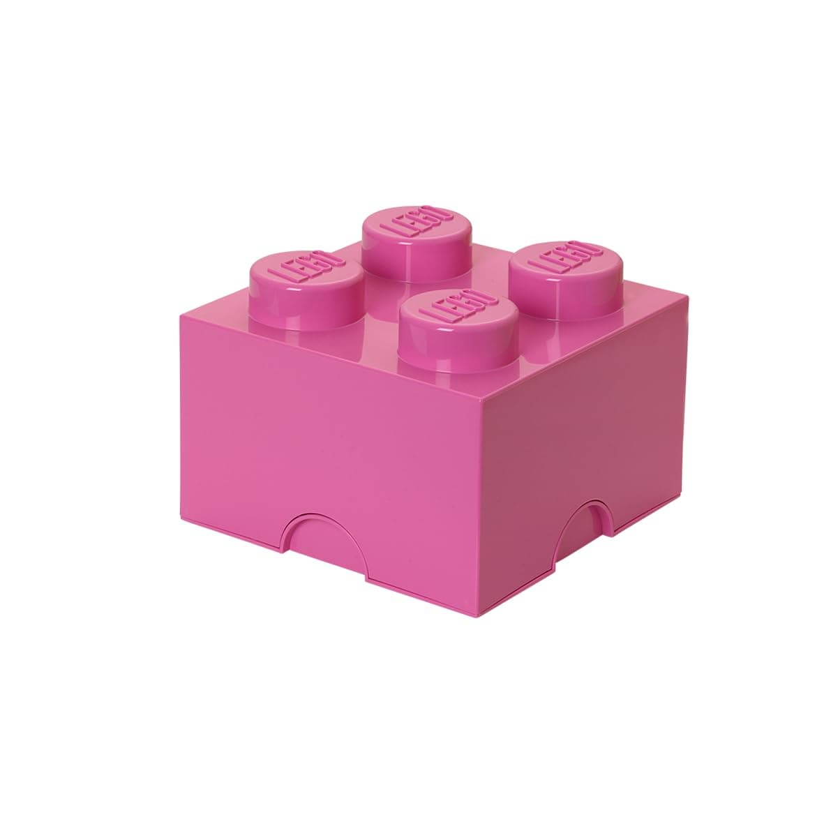 LEGOPolypropylene Storage Stone 4 Studs Storage Box, 25cm x 18cm, Pink