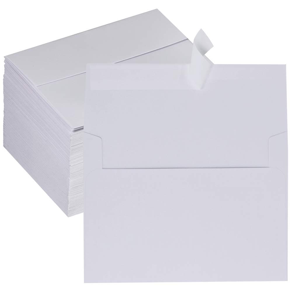 150 Pcs Bulk A2 Invitation Envelopes in White Peel & Press Self Seal 4 3/8 x 5 3/4 Envelopes RSVP Return Envelopes 95lbs. Paper Stock for Wedding Party Invitations Announcement Greeting Cards