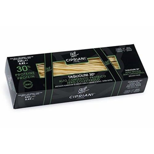 Cipriani Food High Protein 30% Tagliolini Extra Thin Egg White Pasta - 8.82 oz (12 Pack)