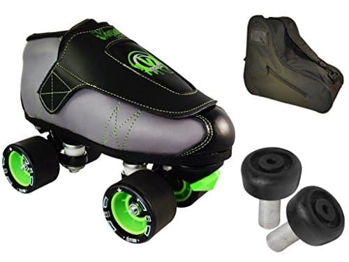 Vanilla Jr. Altitude Quad Speed Roller Jam Skates 3 Pc. Bundle with Skate Bag & Toe Stops