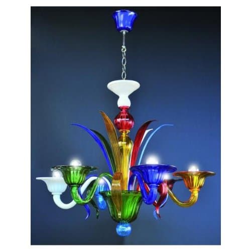 Doge Multicolor Handmade Murano Chandelier