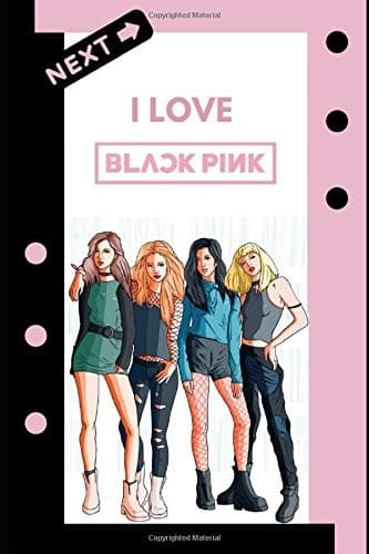 I Love Blackpink: Blank Lined Designer Notebook Journal