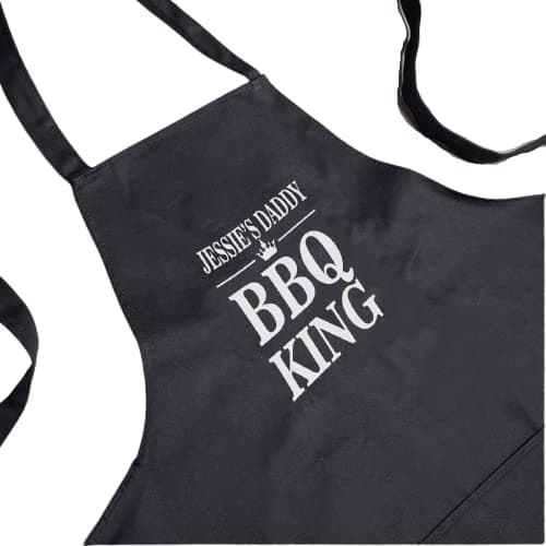 Personalised - Black BBQ KING Apron
