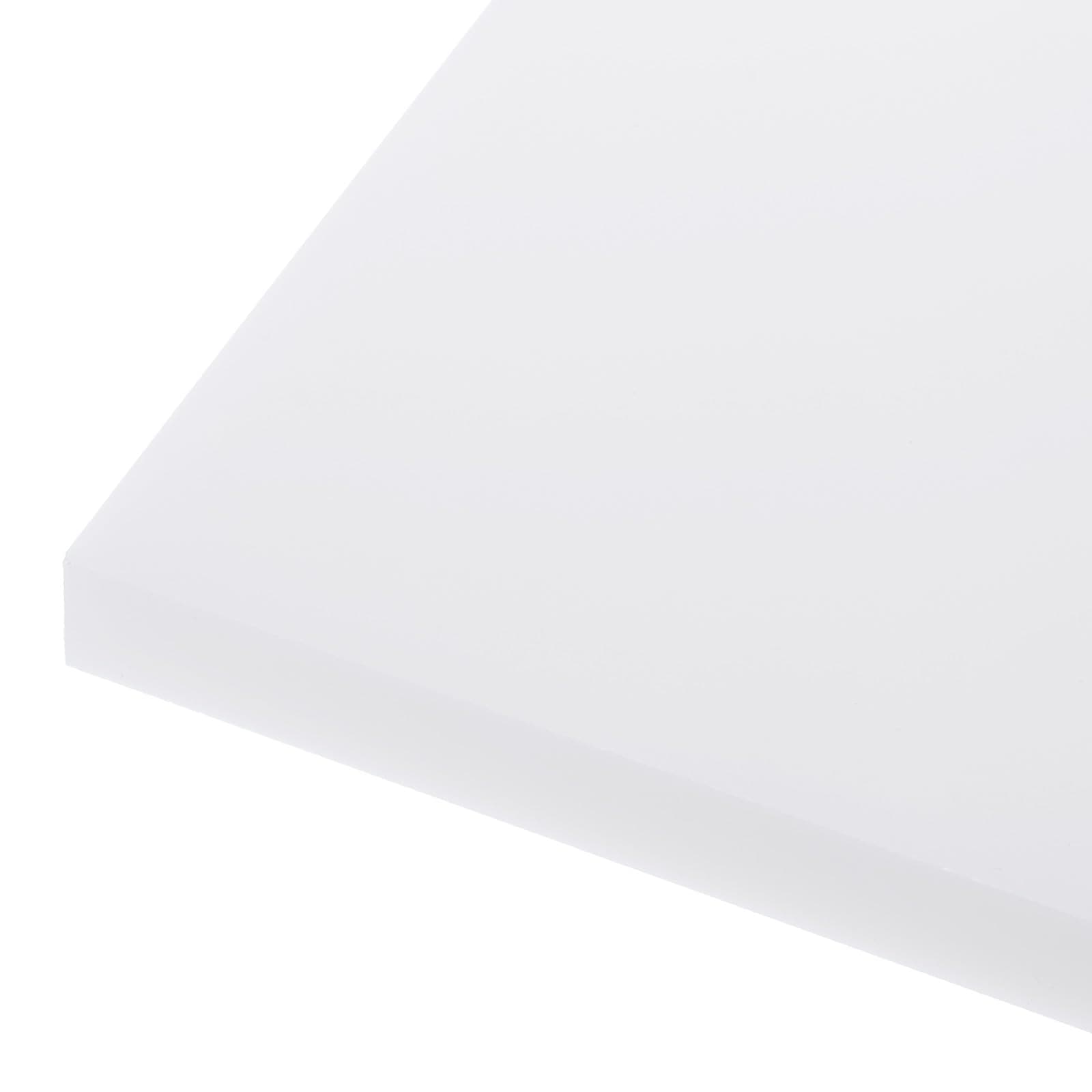 24" x 12" x 1/2" HDPE Plastic Sheet, High Density Polyethylene Sheet Cutting Board White Solid Block, [for DIY, Home Floor]