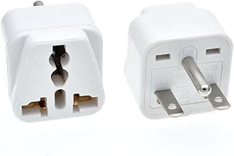 Tekit - Universal NEMA 6-15P White Adapter 110-250V 15A, North America NEMA 6-15P Electrical Plug Universal Converter (6-15P White)
