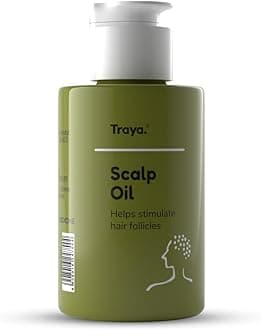 Traya Scalp Oil for Healthy Hair Growth, Ayurvedic Coconut Oil, Controls Dandruff & Hair Fall, Improves Hair Thickness, Contains Bhringraj & Kapoor (80ml)