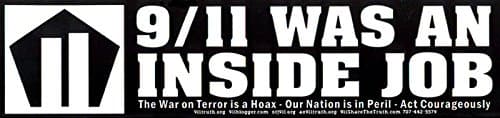 Peace Resource Project 9/11 was an Inside Job - Bumper Sticker/Decal (11" X 2.5")