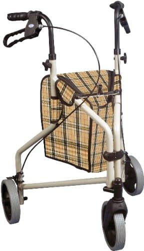 Winnie Lite Supreme 3 Wheel Rollator Walker - The Winnie Lite Supreme/Go-Lite Three Wheel Rollator By Drive Medical Comes In An Attractive Tan Finish. The Lightweight, Solid 7.5" Tires Are Ideal For
