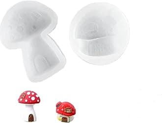 Cake Fondant Mold-Mushroom Silicone Mold for Chocolate, Candy, Cake Decoration,Polymer Clay, Sugar Craft, Resin Candle Soap Plaster (Mushroom)